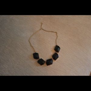 Black statement necklace